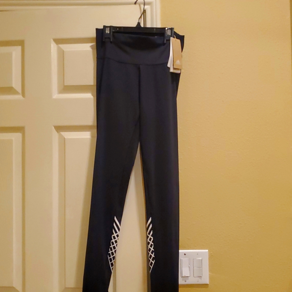 adidas Black Sweatpants with White Stripes
